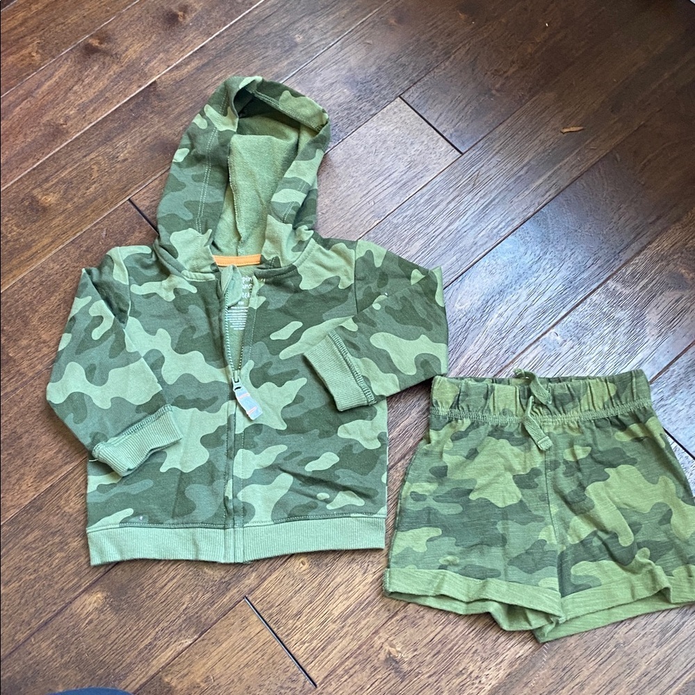 Jumping Beans Olive Camo Kids Set